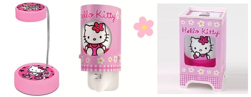 Lampe de chevet et veilleuse Hello Kitty
