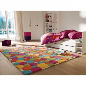 tapis multicolore
