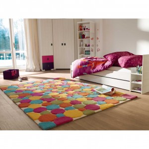 tapis multicolore